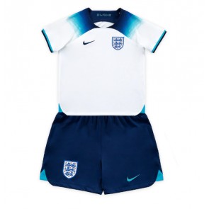 England babykläder Hemmatröja barn VM 2022 Korta ärmar (+ Korta byxor)